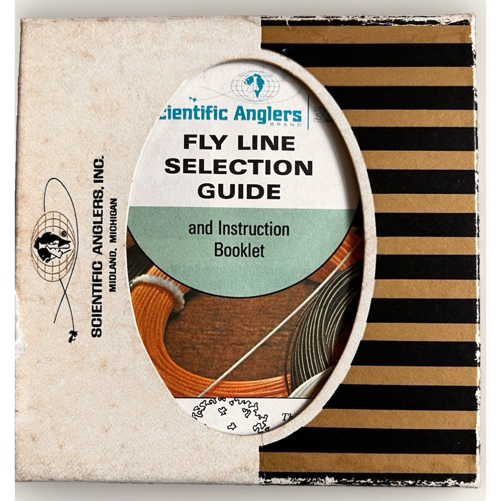 Vintage Scientific Anglers Wet Cel Sinking Fly Line w/ Box & Booklet 3M